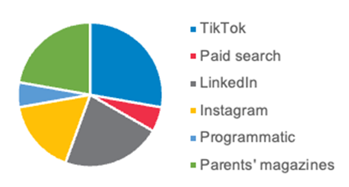 A pie chart with text
Description automatically generated