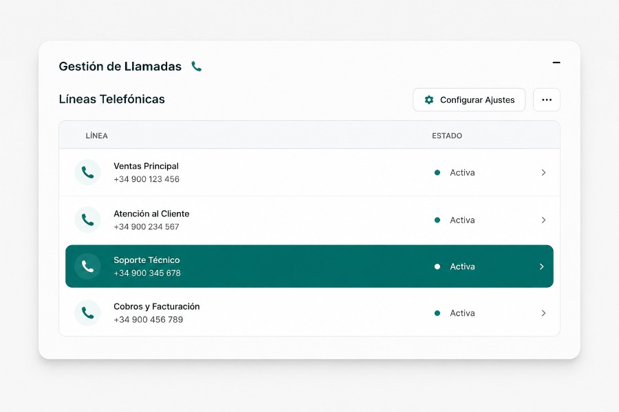 Interfaz moderna de dashboard